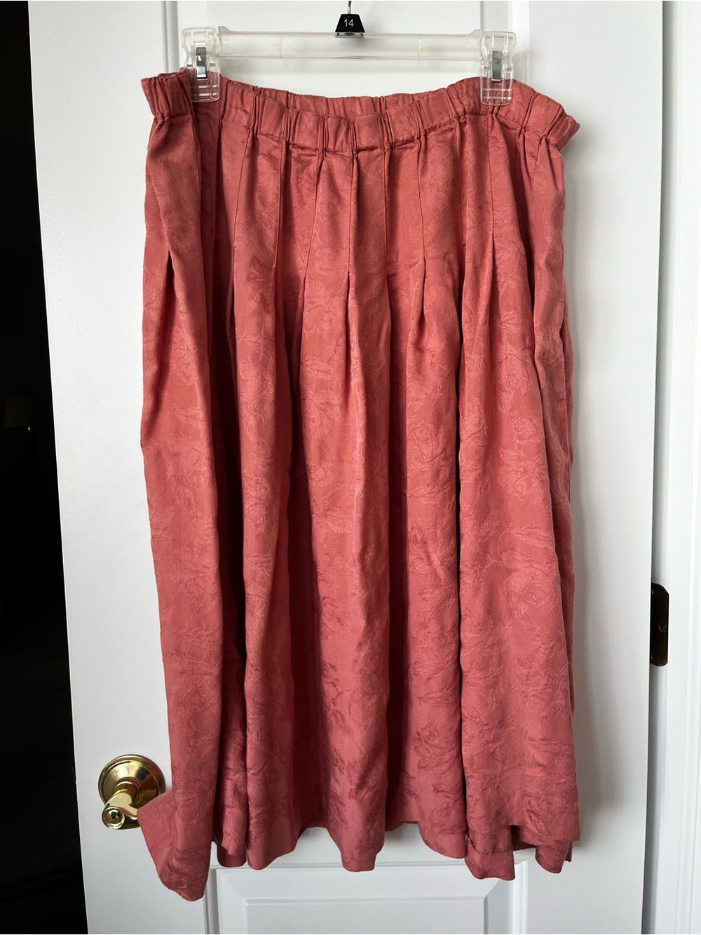 Marisa Christina Dusty Salmon Midi Skirt